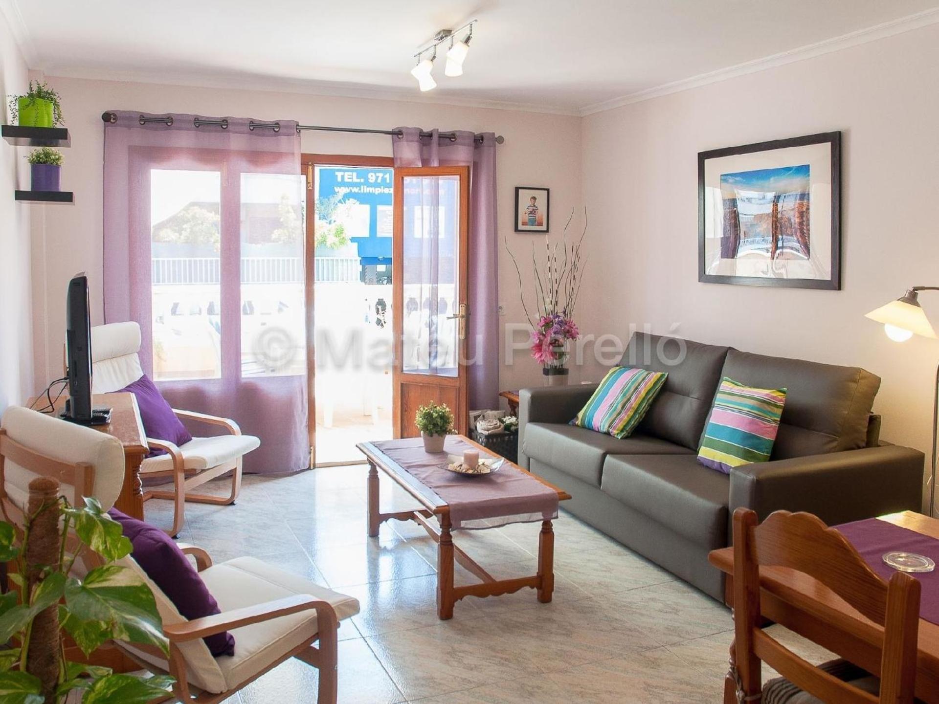 Wohnung In Son Baulo Mit Terrasse, Garten Und Grill Can Picafort  Eksteriør billede