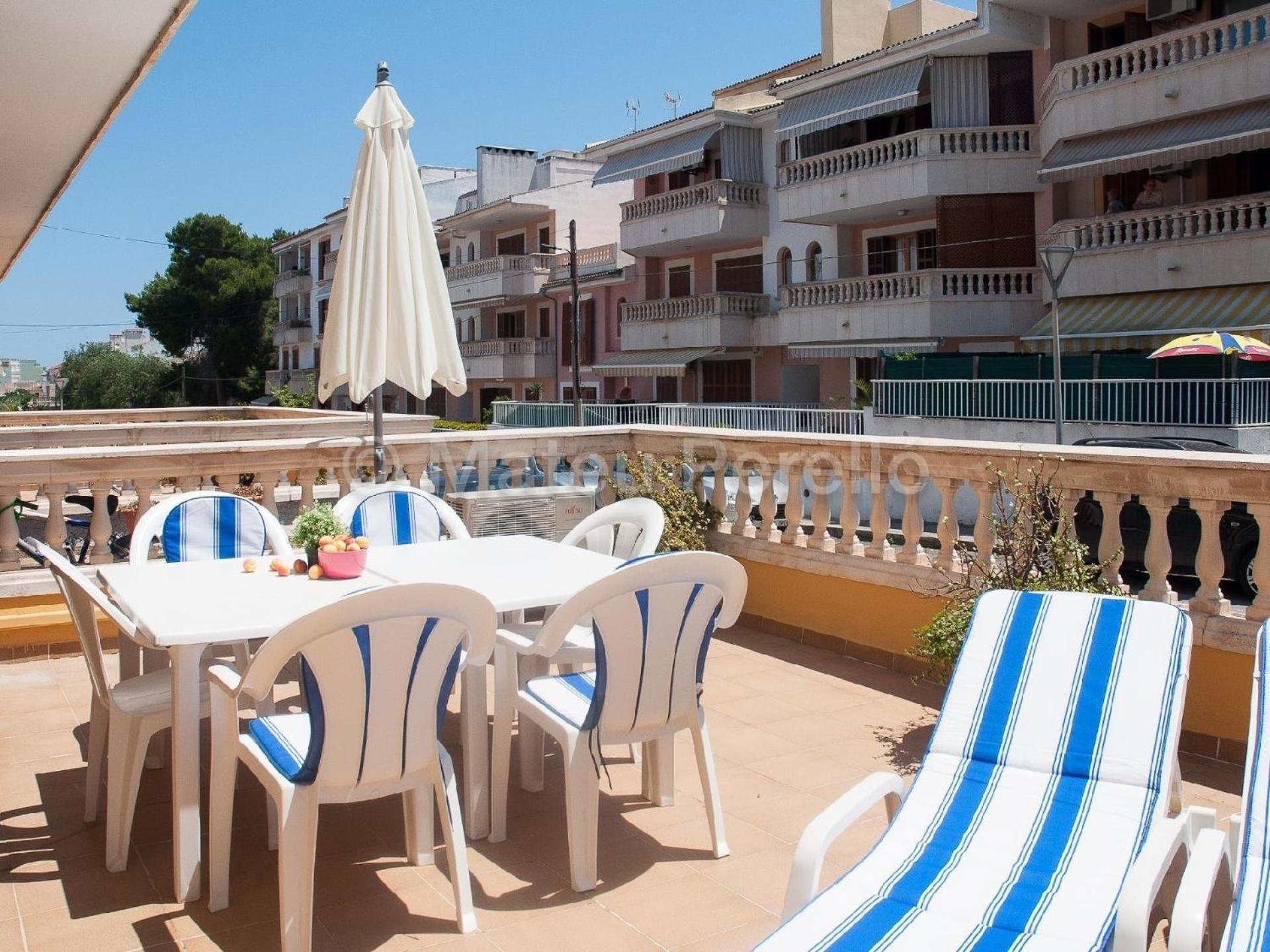 Wohnung In Son Baulo Mit Terrasse, Garten Und Grill Can Picafort  Eksteriør billede